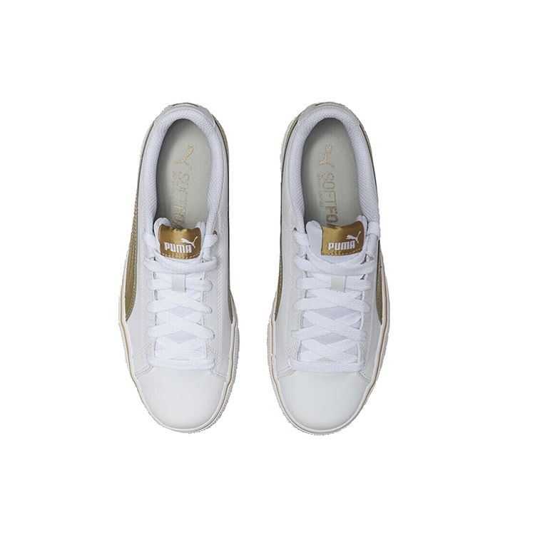 Puma Court Point Vulc V2 Retro Casual Low Top Sneakers Unisex Sneakers White Platinum 362946-15