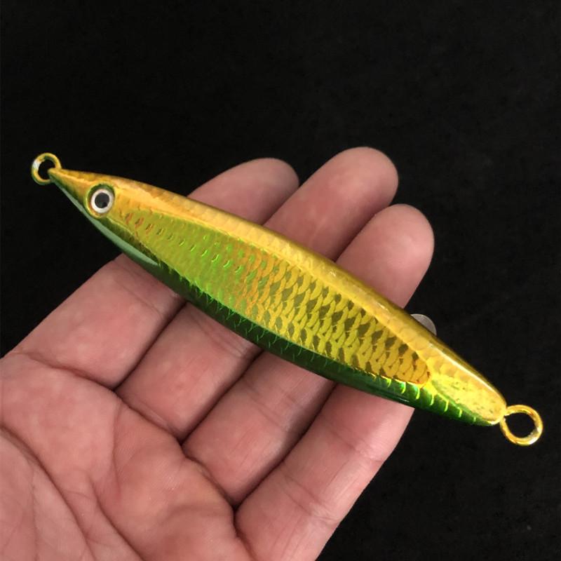 Glow-in-the-Dark Ocean Trolling Metal Jig (180g, 10.7cm) for Sea Fishing