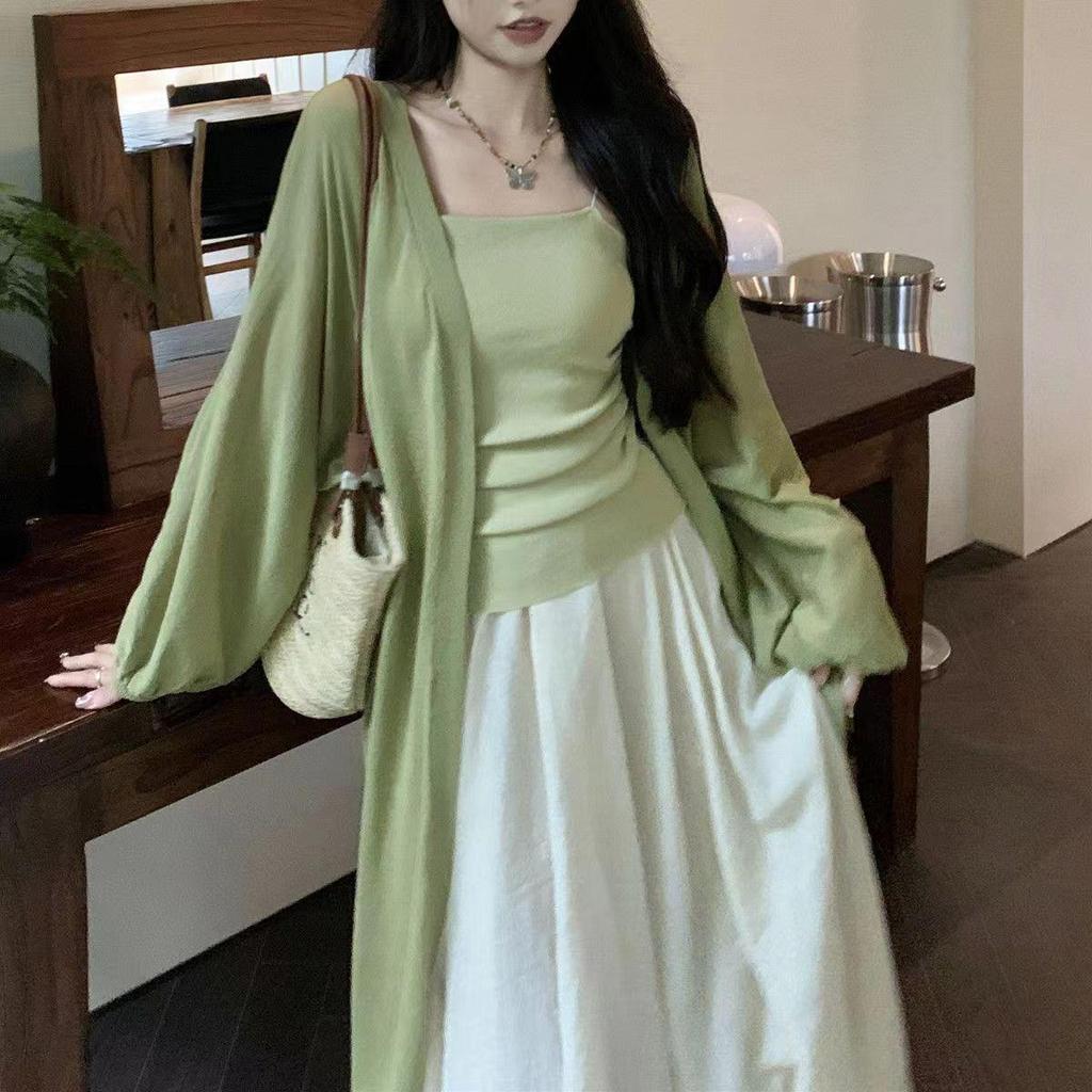 Zen-Inspired Women's Retro Spring/Summer Three-Piece Set
