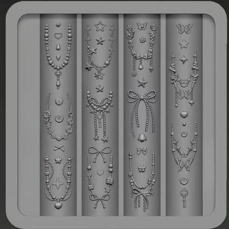 1 шт. Кружевной бант Свитер Бант 3D Силиконовая форма Украшение для нейл-арта Шаблон для ногтей Форма для ногтей