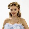 Floral Fabric Wreath Headband for Bridal & Beach Photography