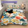 3pcs Citrus Fruits Quilt Set, Soft and Comfortable Bedroom