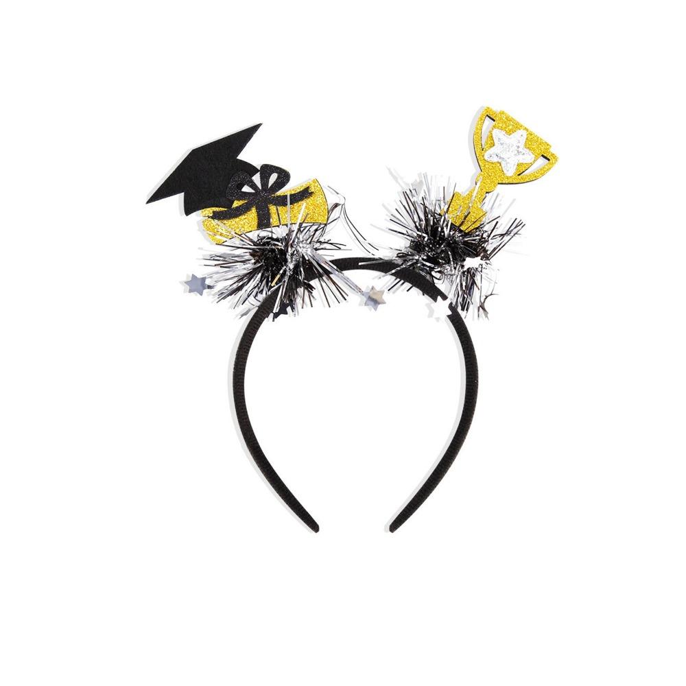 Non-slip Graduation Headband Celebrate Doctor Hat Hair Hoop Elementary School