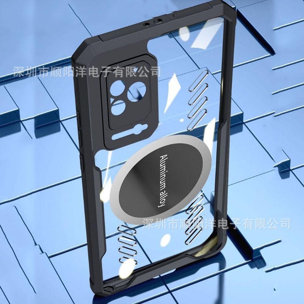 Magnetische Hülle ist geeignet für Xiaomi Black Shark 5 4S 4 3S 3 Pro Handyhülle, Acryl hohe Transparenz und stoßfeste Schutzhülle.
