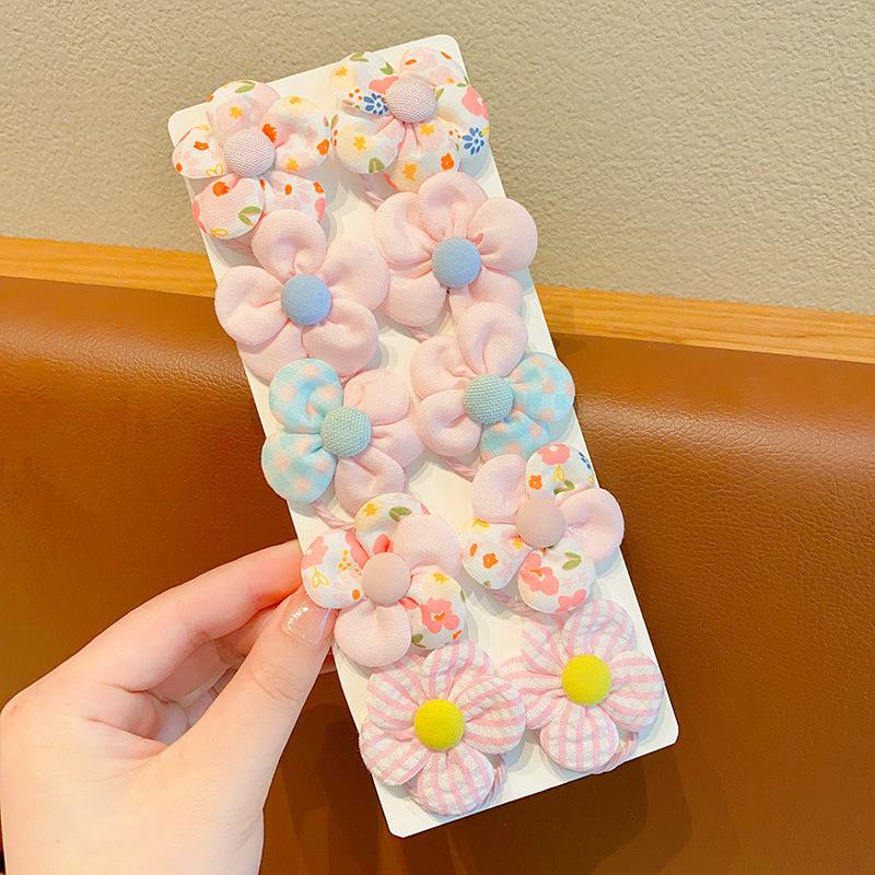 Kids' Elastic Flower Hair Ties - No Damage, High Value, Durable Hair Bands for Girls