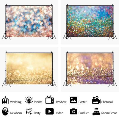 Golden Glitter Party Photography Background Cloth Vinyl Studio Photo Backdrop