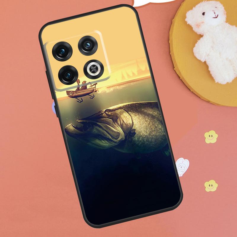 Fish Fishing Case For OnePlus 15 10T 10R 12R 13R 13T 11 12 13 OnePlus Nord 5 CE 2 3 4 Lite N20 N30 Funda