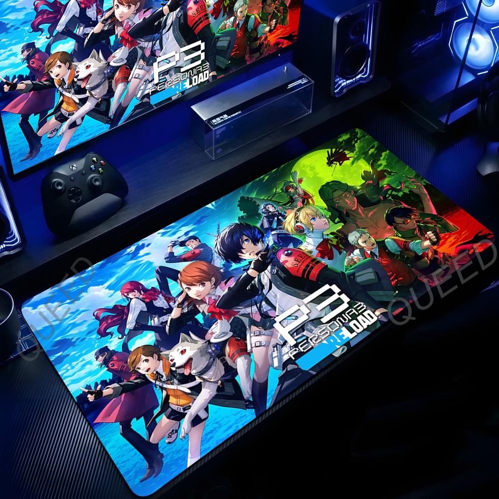 Office Laptop Mousepad Persona Reload Anime Mouse Pad Game Accessories Nonslip Large Table Mat Rubber Carpet XL Gamer Deskpad