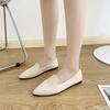 Shallow Mouth Comfort Women Shoes Fashion Slip On Lightweight Breathable Flats Women Soft Bottom Pointed Toe Boat Shoes