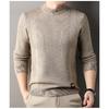 Herrenpullover Herbst Herrenbekleidung Strickwaren Rundhalsausschnitt Locker Jugendlich Europäisch und Amerikanisch Schlichter Casual-Pullover