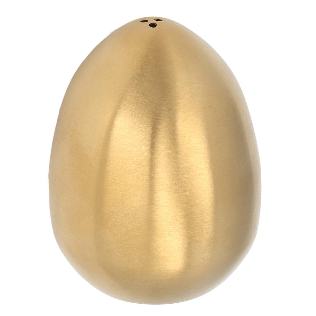 Egg Spice Shaker Stainless Steel Egg Shaped Pepper Shaker for Outdoor Barbecue Restaurant Banquet Party Gold