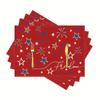 1pc American Star Flag Placemats, Patriotic Memorial Day Table Mats, Suitable for Party Kitchen Restaurant Decoration