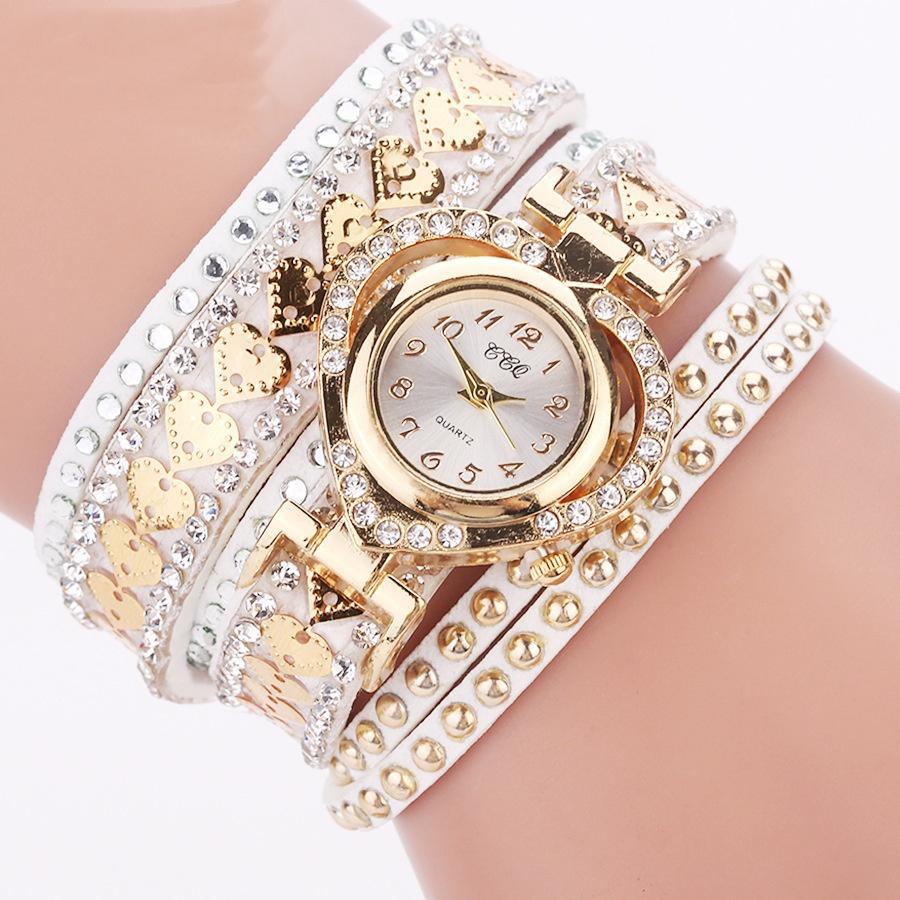 Neues Mode-Strass-Geflochtenes Seil-Armband Quarzuhr Geschenk Reloj 2026
