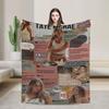 Cozy Tate McRae?pop Singer  Blanket Stuff Bed Decorative  Throw Blankets Warm Fleece for Car