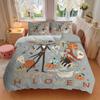 3pcs Happy Halloween Jack & Sally Quilt Set Soft and Comfortable Bedroom, Guest Room and Dorm Decor Bedding Set B041
