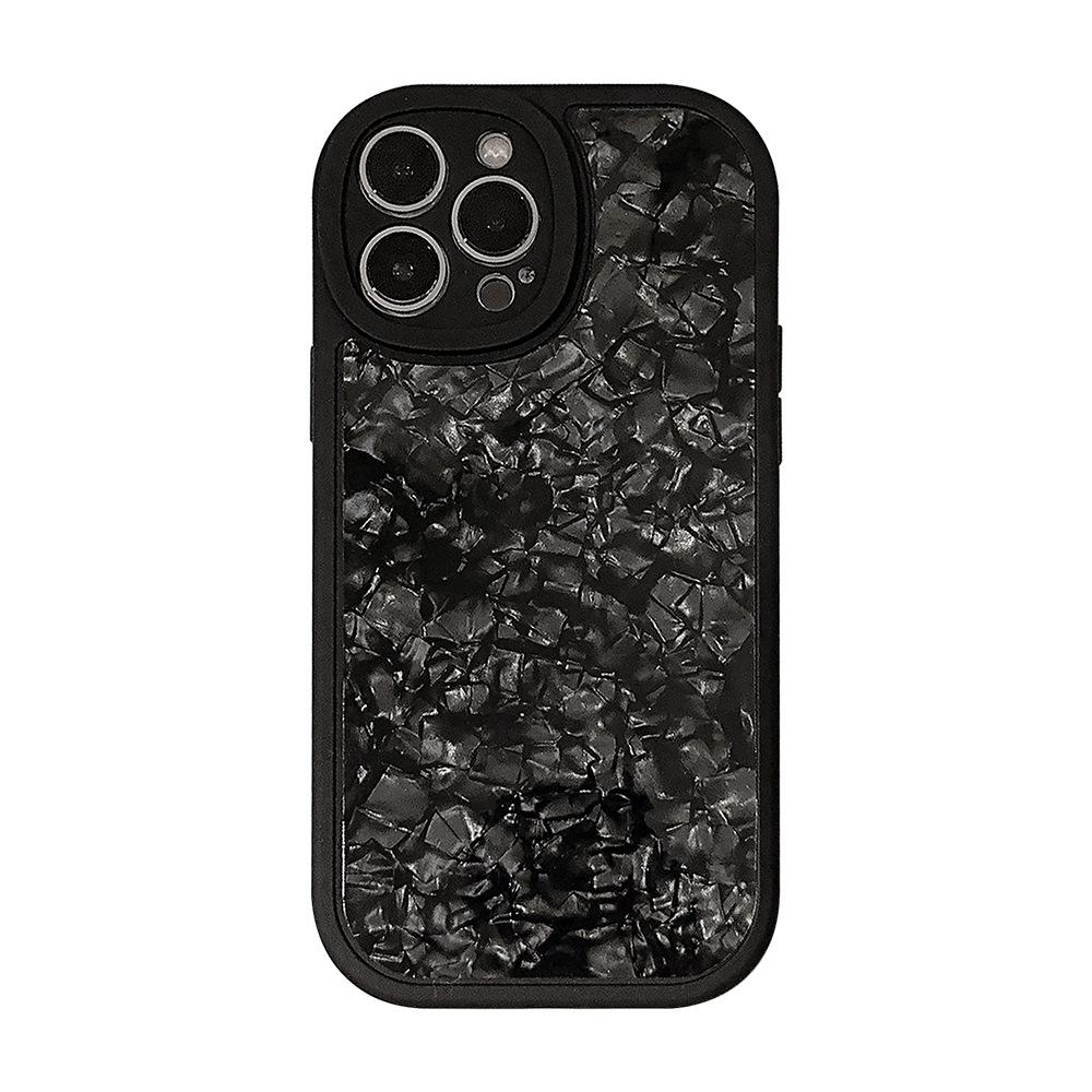 Shell Pattern IPhone 16 Apple Phone Case 15 Solid Color X/8 Silicone 14pro Max Suitable for 12 Silicone 13 Sets