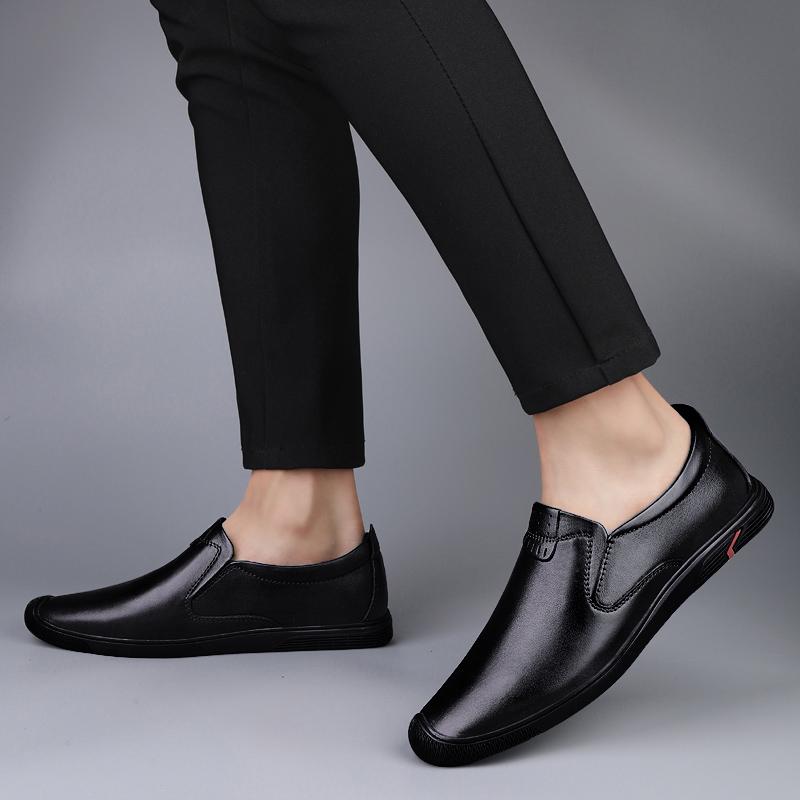 Men  Real Leather Shoes Fashion Men Boat Shoes Brand Men Casual Leather Shoes Male Flat Shoes Business Formal Shoes