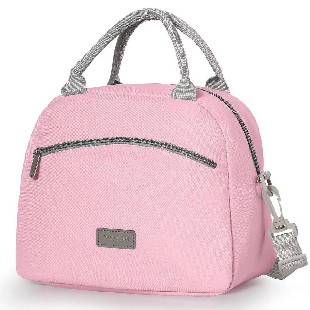 

Большая минималистичная термосумка с цветовыми блоками и принтом букв