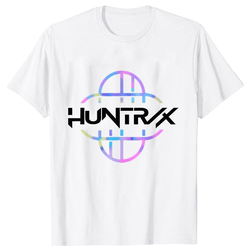 Kpop Huntrx Men's And Women's Short Sleeve T-shirt Unisex Tee Graphic Short Sleeve Shirt Unisex Men Women All-season