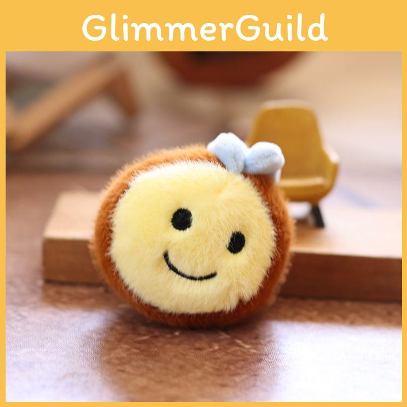 Bee Plush Cartooninspired Toy Cute Keychain Doll Backpack Pendant Holiday Gift