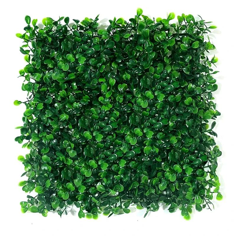 25*25cm Pereți cu Plante Artificiale Frunziș Gard Viu Covor cu Iarbă Panouri cu Verdeață Gard Simulare Peisaj Plastic Gazon Plante Verzi