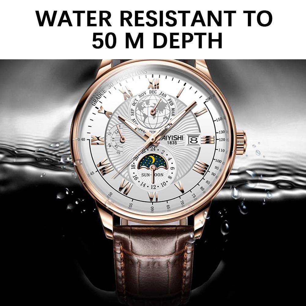 Ultra Slim-Quartz Wristwatches For Men's Classic Round Dial Quartz-Business Watch Waterproof Casual Quartzs Clock Watch For Male