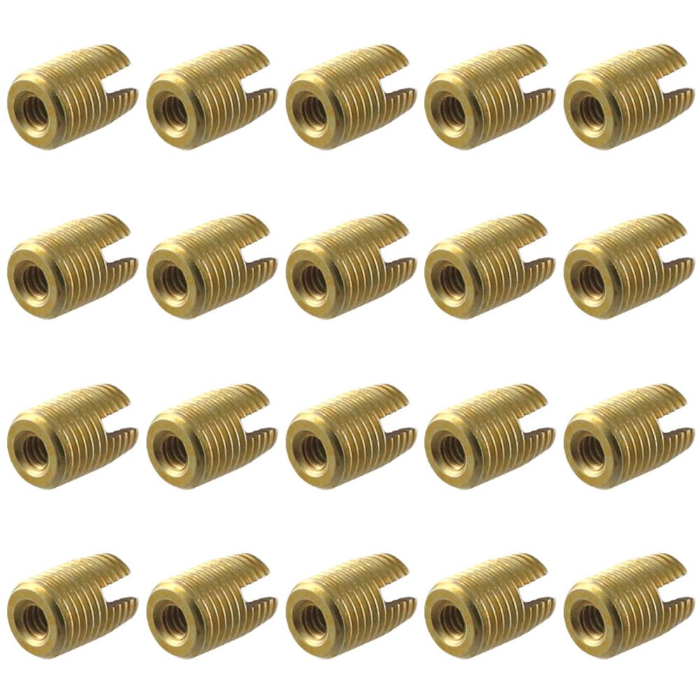 20Pcs 302 Carbon Steel Self Tapping Thread Inserts Various Sizes Thread Repair Inserts for Automotive Rail Vehicle Industry