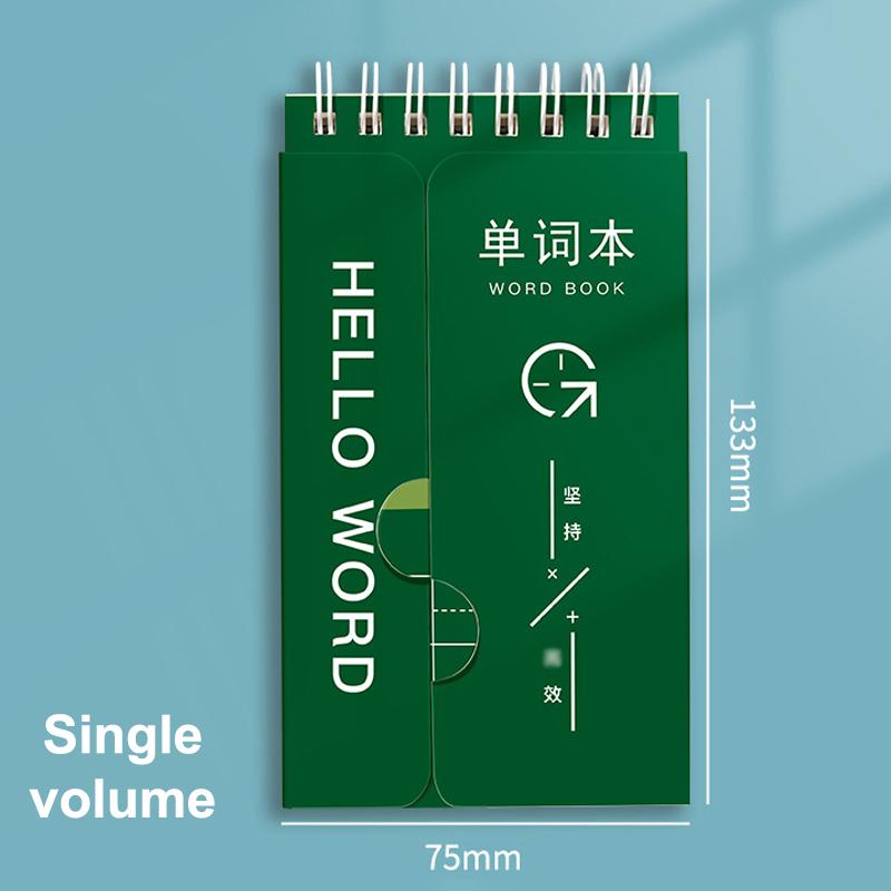 Portable Mini Notebook Pocket Vocabulary Word Book Spiral Notebook Languages Learning Word Check Book School Stationery