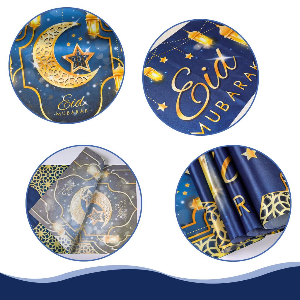 Eid Mubarak Table Runner Eid Mubarak Decoration 2024 For Home Islamic Muslim Festival Eid Al-Fitr Party Supplies Favors Gift