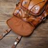 NZP Retro Leather Men's Backpack European and American Fashion Travel Bag Top Layer Cowhide Casual School Bag Laptop Bag