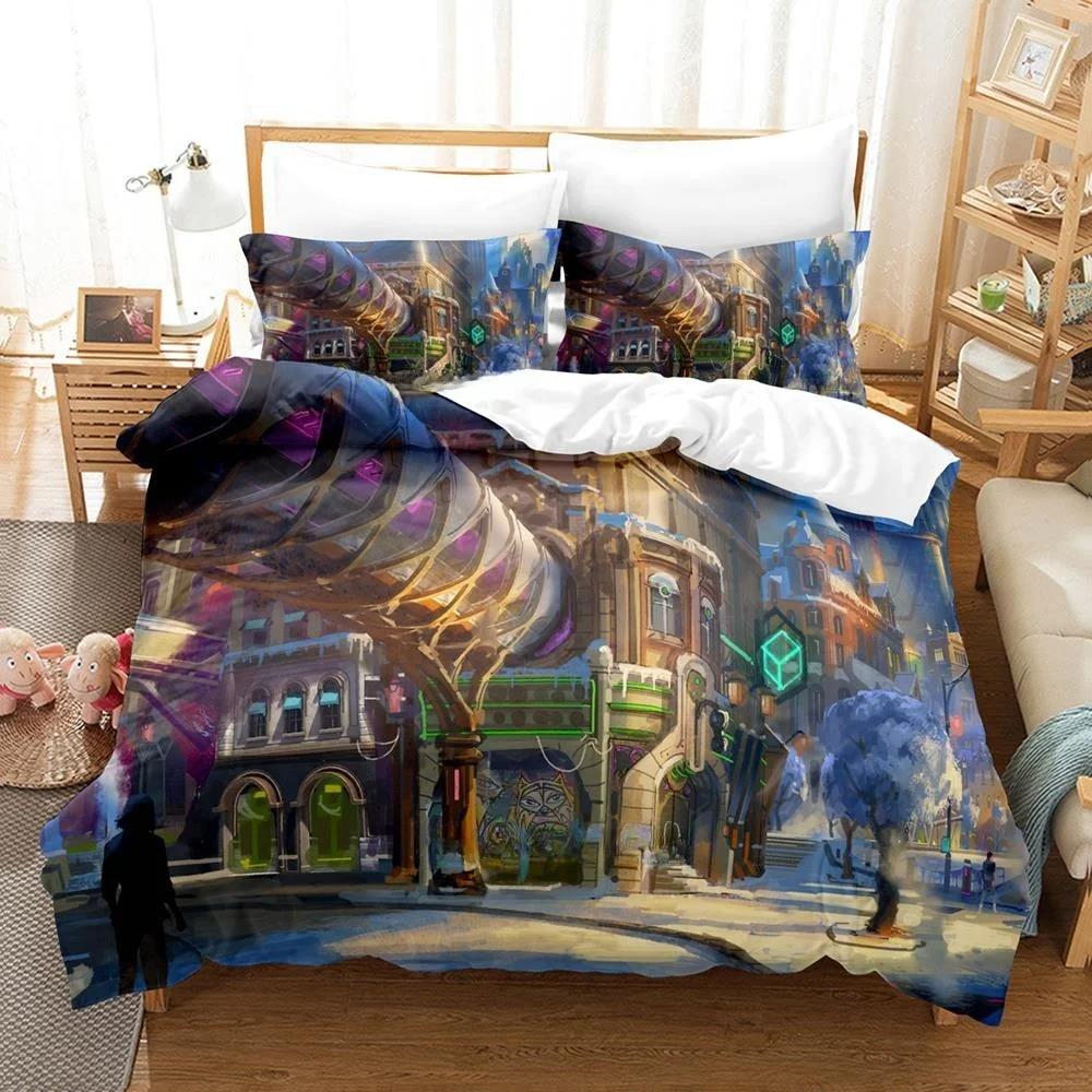 Game Overwatch 2 Invasion Bedding Collection Single Twin Full Queen King Size Bed Collection Adult Boys Bedroom Duvet Cover Collections New Anime