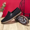 Men's Beijing Cloth Slip-On Shoes Fall Casual Thickened Rubber Sole Odor-Resistant Canvas.