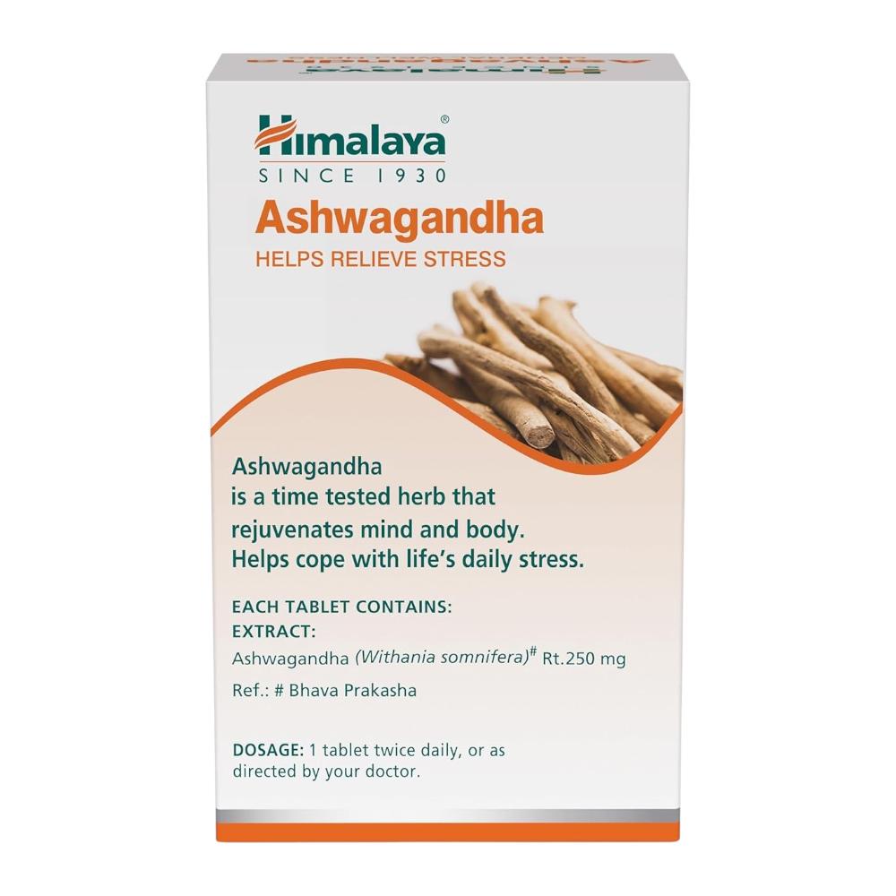 Himalaya Ashwagandha Stress Relief 120 Tablets Boost Energy Rejuvenate Mind Body Wellness
