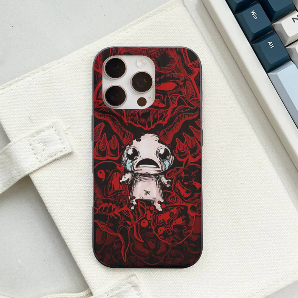 Game The Binding Of I-Isaac Corrugated Stripe Phone Case For IPhone 17 16 15 14 13 12 11 Pro Max Plus Pro Shockproof Cover