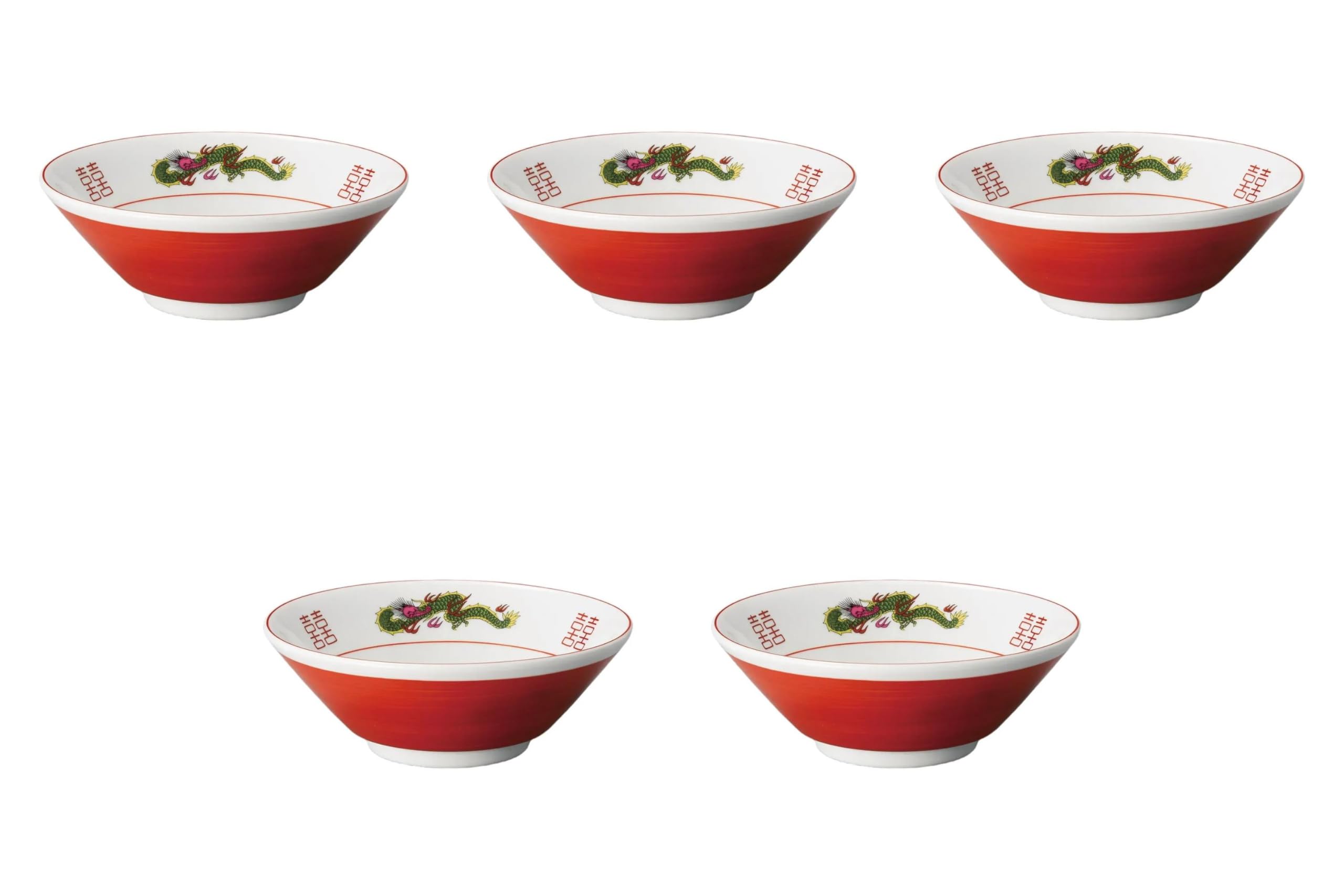 

Set of 5 Akamaki Mitsuryu Kiritate Bowls x Ramen Bowls Setomonohonpo 6.3cm [19.5 7cm]