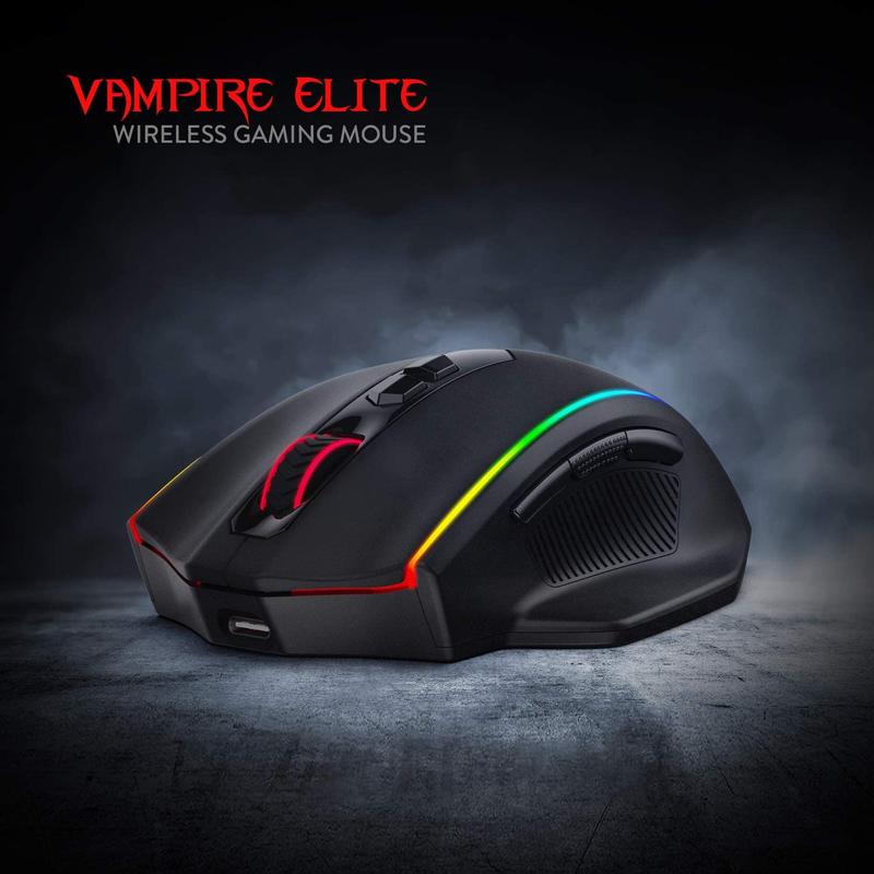 Redragon M686 Wireless Gaming Mouse, 16000 DPI Wired/Wireless Gamer Mouse with Professional Sensor, 45-Hour Durable Power