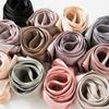 Smooth Satin Scarf Women Lightweight 70x180cm Wrap Shawl Sun Protection Elegant Solid Color Neck Head Cover