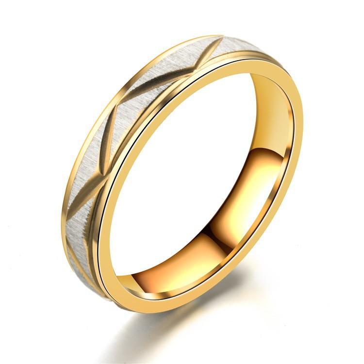 Japanese and Korean Light Luxury Temperament Titanium Steel Ring Female, Rhombus Triangle Personalized Couple Ring, Jewelry