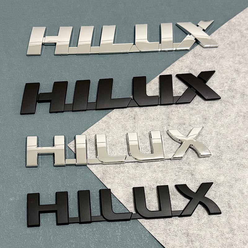 FVEX7 3D ABS Car Emblem Sticker for Toyota Hilux (2005-2015) & Vigo MK6 MK7 3.0 D4D - Trunk Letter Decal Badge Accessories