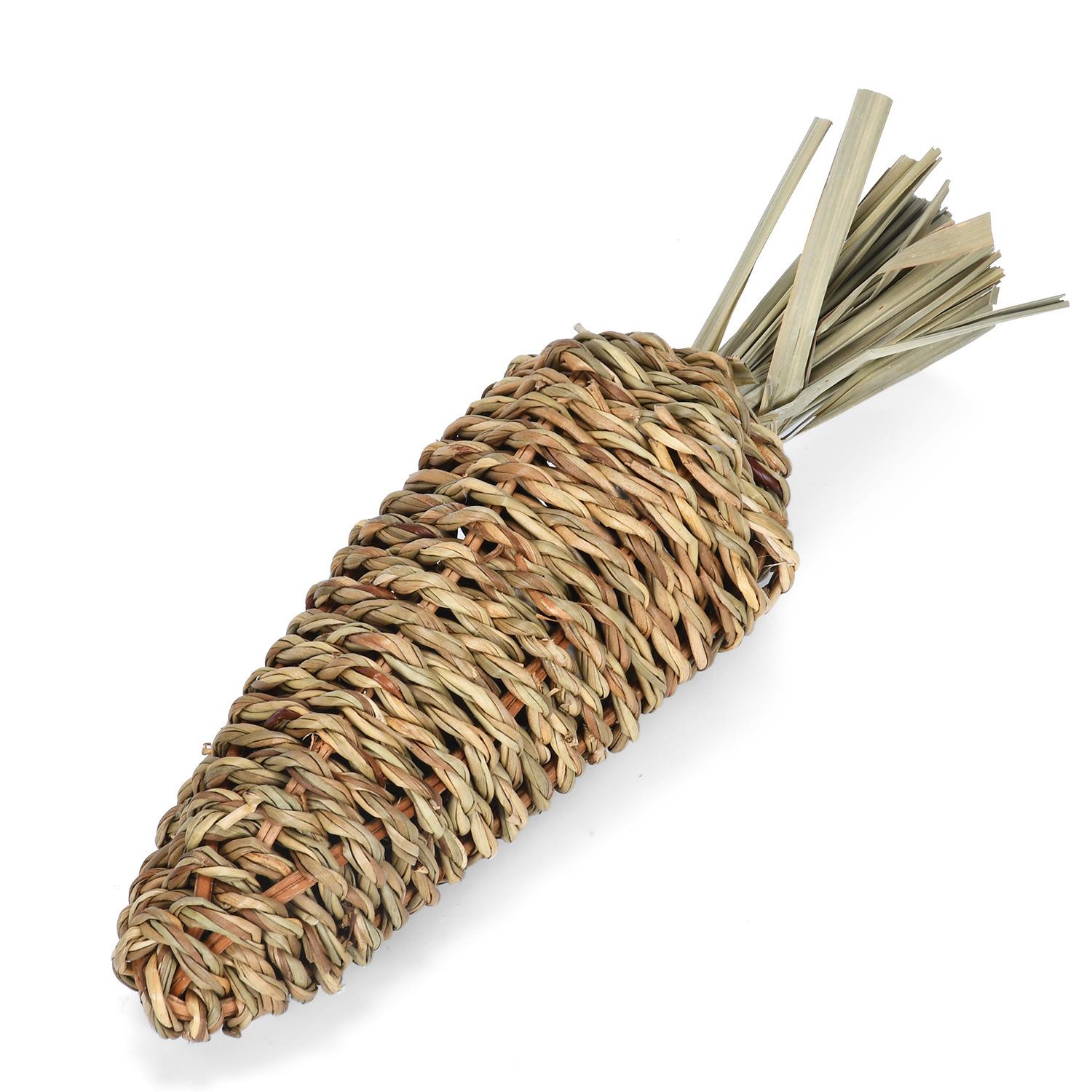 

Rabbit Toys Woven Grass Natural Bite Treat Toy Small Animals Grinding Teeth Toy Supplies for Guinea Pigs Hamster Chinchilla
