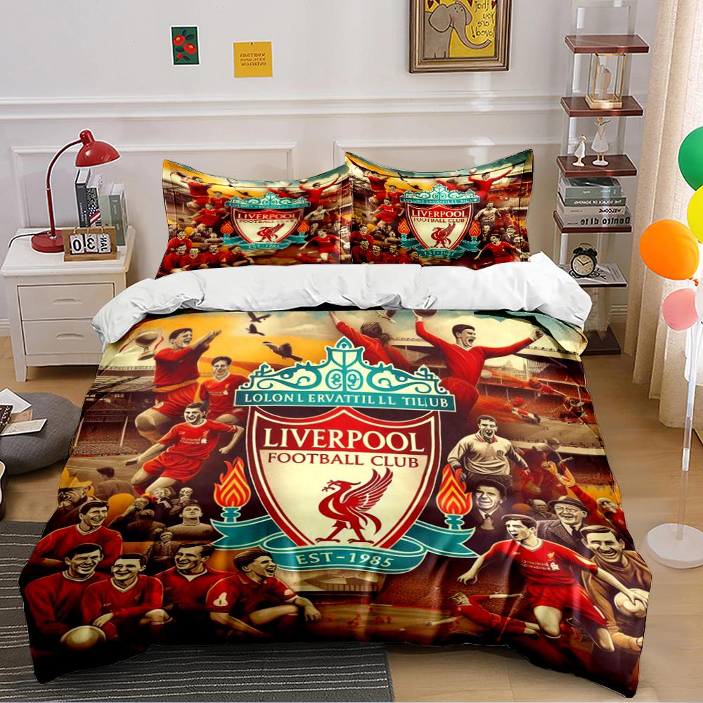 Liverpool Football Club Bedding Set Bedding set (1 duvet cover, 2 pillowcases, duvet not included) 135x200cm