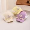Spring Angel Wings Baseball Cap for Girls - Cute Bear Design, Sun Protection Hat