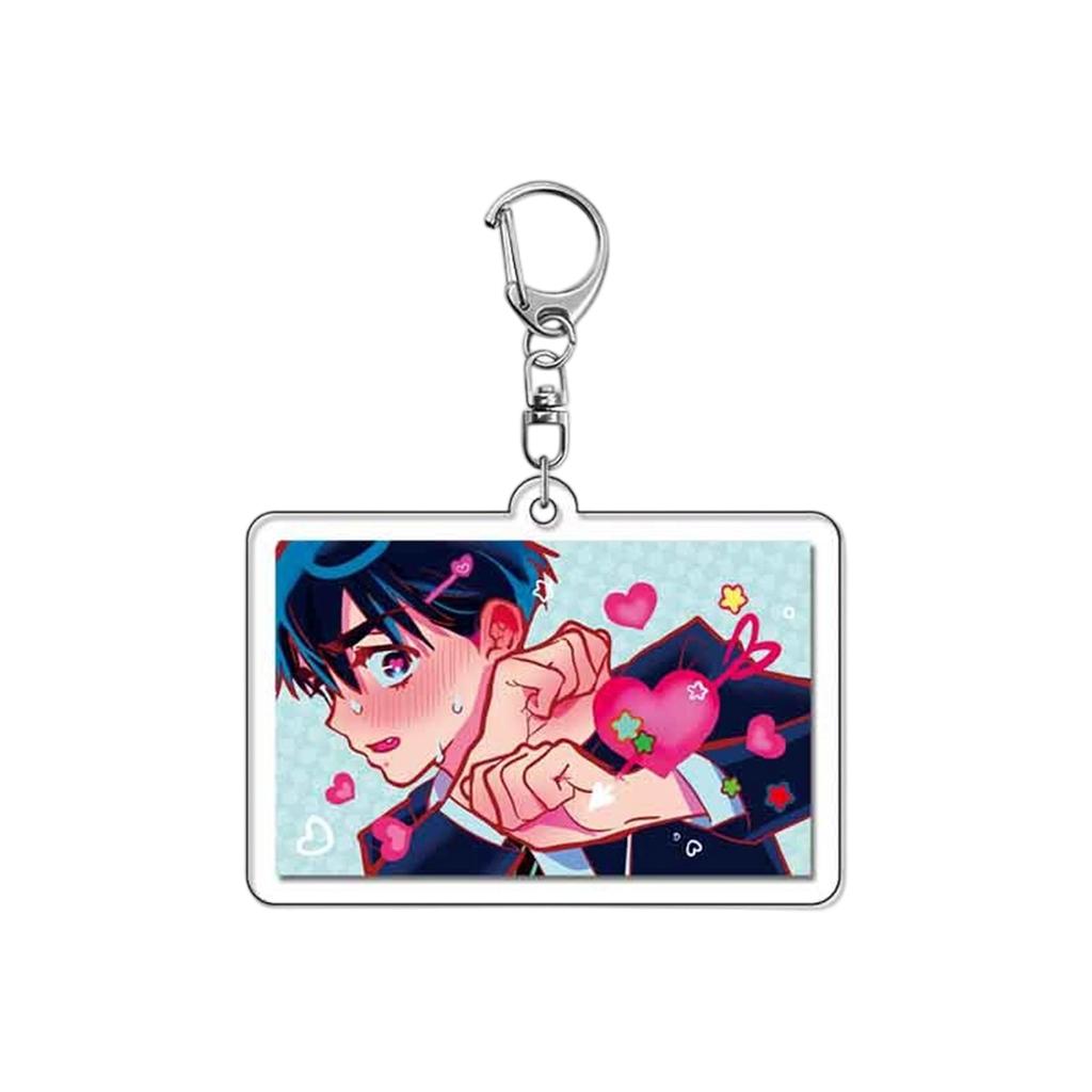 Anime Perifere Acryl Sleutelhanger Hanger, Schattige Student Anime Rugzak Hanger