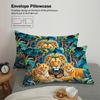 3pcs Lion Family Pattern Bedding Set, 1*duvet Cover+2*pillowcase, for Single Bed, Teenagers and Adults Bedroom, Home Decoration