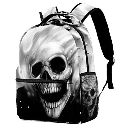 Totenkopf und Knochen Rucksäcke Schulbuchtasche Reise Wanderung Camping Tagesrucksack