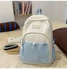 Zaino per la scuola nuovo stile ins giapponese ad alto valore fresco e dolce zaino con patchwork a colori contrastanti zaino leggero da viaggio per studenti delle scuole medie