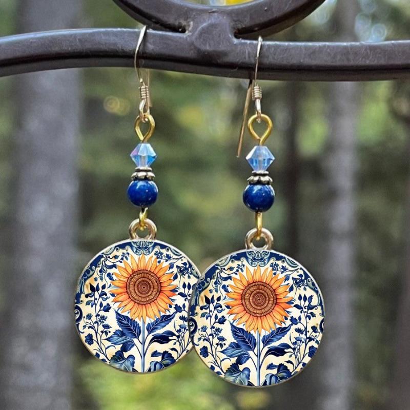 Sun and Moon Starry Sky Retro Mystery Earrings