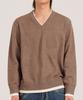 Beoteunseoul Wool Blend Layered V-Neck Knit (Brown)