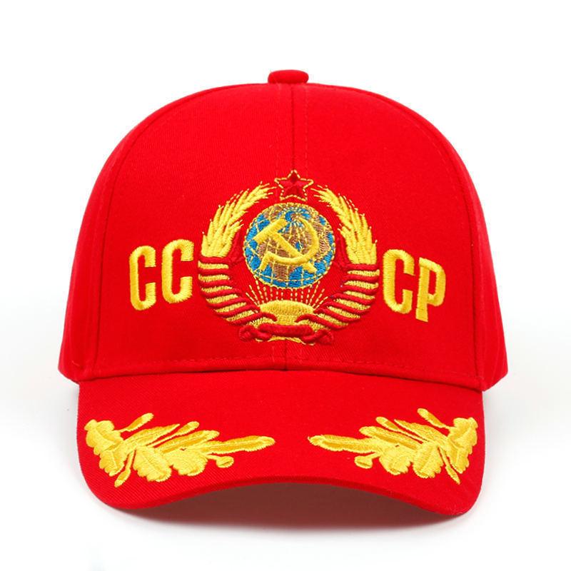 CCCP UdSSR Baseballkappe Baumwolle Russisches Nationalwappen Stickerei Snapback Kappen Für Männer Frauen Unisex Verstellbar Outdoor Schirmmütze
