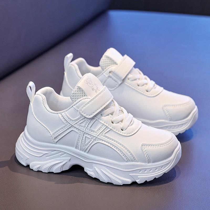 Kinderschuhe Laufen Herbst 2026 Lederoptik Sneaker Schulkinder Jungen Mädchen Leicht Atmungsaktiv Rutschfest Sportlich